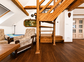 obývací prostor propojený s kuchyní - Pronájem bytu 4+kk v osobním vlastnictví 129 m², Děčín