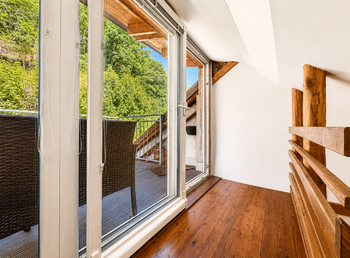 galerie + vstup střešní terasa - Pronájem bytu 4+kk v osobním vlastnictví 129 m², Děčín