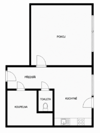 Prodej bytu 1+1 v osobním vlastnictví 34 m², Šlapanice
