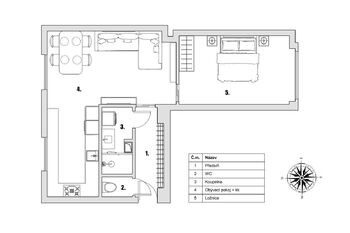 Prodej bytu 2+kk v osobním vlastnictví 52 m², Praha 10 - Záběhlice