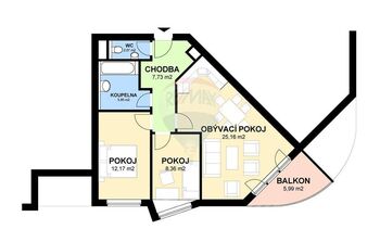 Pronájem bytu 3+kk v osobním vlastnictví 62 m², Praha 9 - Libeň