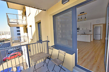 Balkon - Pronájem bytu 1+kk v osobním vlastnictví 50 m², České Budějovice