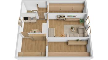 Půdorys 2.NP - Prodej domu 130 m², Český Dub