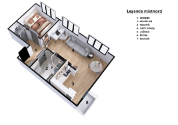 Pronájem bytu 2+kk v družstevním vlastnictví 55 m², Ostrava