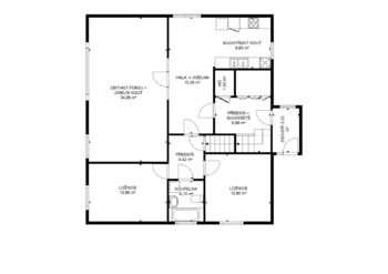 První nadzemní podlaží - Prodej domu 170 m², Jesenice