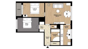 Prodej bytu 3+1 v družstevním vlastnictví 68 m², Ostrava