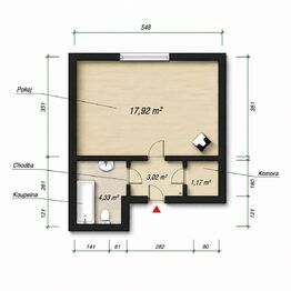 Prodej bytu 1+kk v osobním vlastnictví 26 m², Kralovice