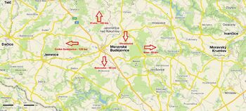 lokace obce Ohrazenice - Prodej domu 128 m², Jaroměřice nad Rokytnou