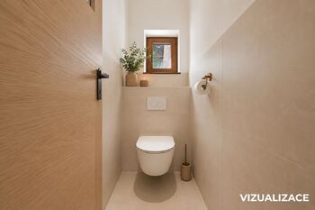 2. NP, toaleta (vizualizace) - Prodej domu 173 m², Mladý Smolivec