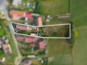 Exteriér (vyznačení pozemku) - Prodej domu 173 m², Mladý Smolivec