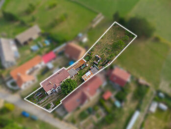 Exteriér (vyznačení pozemku) - Prodej domu 173 m², Mladý Smolivec