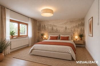 1. NP, pokoj č. 1 (vizualizace) - Prodej domu 173 m², Mladý Smolivec