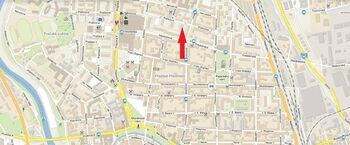 mapa - Pronájem bytu 3+1 v osobním vlastnictví 66 m², České Budějovice