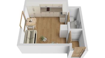 Pronájem bytu 1+kk v osobním vlastnictví 21 m², Hradec Králové