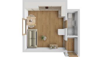 Pronájem bytu 1+kk v osobním vlastnictví 21 m², Hradec Králové