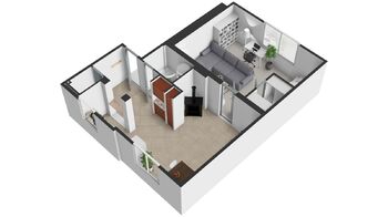 Prodej bytu 1+1 v družstevním vlastnictví 48 m², Všeruby