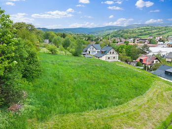 Horní pohled - cesta - Prodej pozemku 740 m², Lánov
