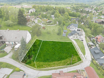Hranice pozemku - Prodej pozemku 740 m², Lánov 