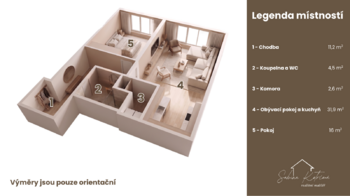 Prodej bytu 2+kk v osobním vlastnictví 76 m², Náchod