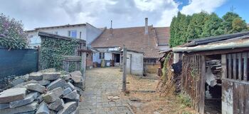 Pohled na dům ze zahrady - Prodej domu 81 m², Pustiměř