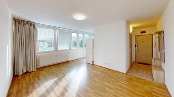 obývací místnost - Pronájem bytu 1+kk v osobním vlastnictví 27 m², Praha 8 - Karlín