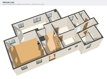Přízemí - Prodej chaty / chalupy 185 m², Cvikov