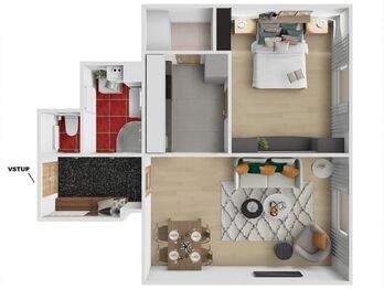 Prodej bytu 2+kk v osobním vlastnictví 47 m², Praha 7 - Holešovice
