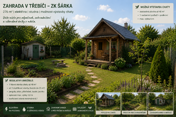 Prodej pozemku 276 m², Třebíč
