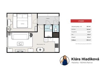 Prodej bytu 2+kk v osobním vlastnictví 44 m², Praha 5 - Stodůlky