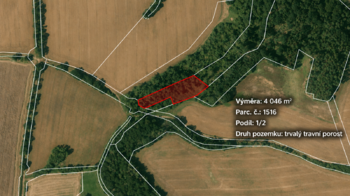 Prodej pozemku 4794 m², Krty
