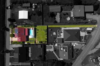 Pohled na parcelu shora - Prodej domu 117 m², Hvozdec