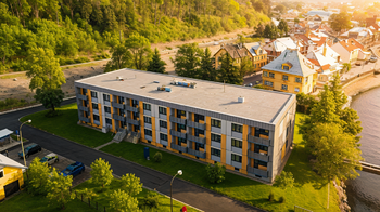 Vizualizace případného rezidenčního bydlení - Prodej nájemního (činžovního) domu 1800 m², Kraslice