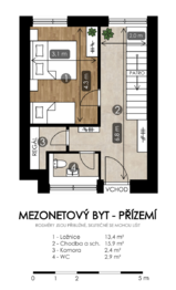 Prodej bytu 3+kk v osobním vlastnictví 109 m², Ostrava