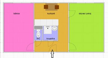 Prodej bytu 2+1 v osobním vlastnictví 54 m², Úpice
