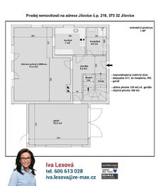 orientační půdorys 1.nadzemní podlaží - Prodej domu 126 m², Jílovice