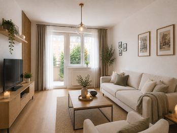 Vizualizace - Prodej bytu 2+1 v osobním vlastnictví 59 m², Žatec