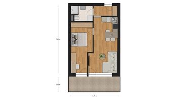 Prodej bytu 2+kk v osobním vlastnictví 42 m², Veselí nad Moravou