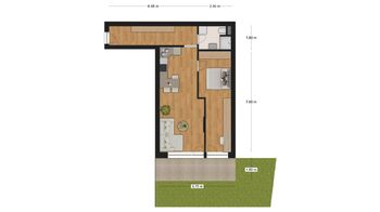 Prodej bytu 2+kk v osobním vlastnictví 42 m², Veselí nad Moravou