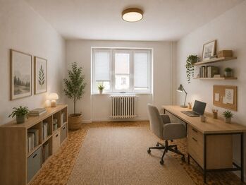 Vizualizace pokoj II. varianta 2 - Prodej bytu 3+1 v osobním vlastnictví 73 m², Bystřice