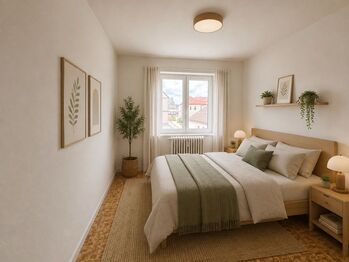 Vizualizace pokoj III. - Prodej bytu 3+1 v osobním vlastnictví 73 m², Bystřice