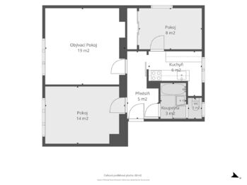 Prodej bytu 3+1 v osobním vlastnictví 64 m², Praha 9 - Horní Počernice