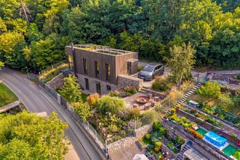 Vizualizace rodinného domu  - Prodej pozemku 600 m², Jílové u Prahy