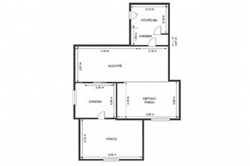 2D PŮDORYS - Prodej domu 80 m², Kryry