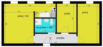 Pronájem bytu 3+kk v osobním vlastnictví 59 m², Chlumec nad Cidlinou
