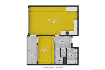 Pronájem bytu 2+kk v osobním vlastnictví 69 m², Praha 6 - Liboc