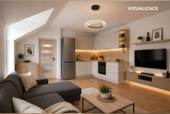 VIZUALIZACE NÁVRH VARIANTY 2+KK - Prodej bytu 1+1 v osobním vlastnictví 46 m², Břeclav