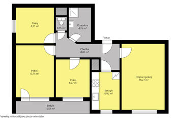Prodej bytu 4+1 v osobním vlastnictví 75 m², Kolín