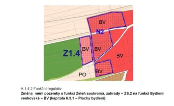 Prodej pozemku 1250 m², Čerňovice