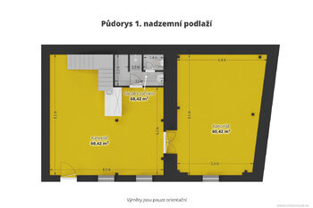 Pronájem komerčních prostor v Zelenči u Prahy – dvoupodlažní komerční budova v areálu U Rybníka 13 vhodná pro kanceláře, obchod, prodejnu, služby, provozovnu, showroom, ordinaci, zdravotnické zařízení - Pronájem obchodních prostor, Zeleneč