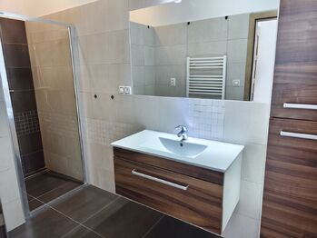 Koupelna se sprchovým koutem v přízemí.  - Prodej domu 129 m², Mělník